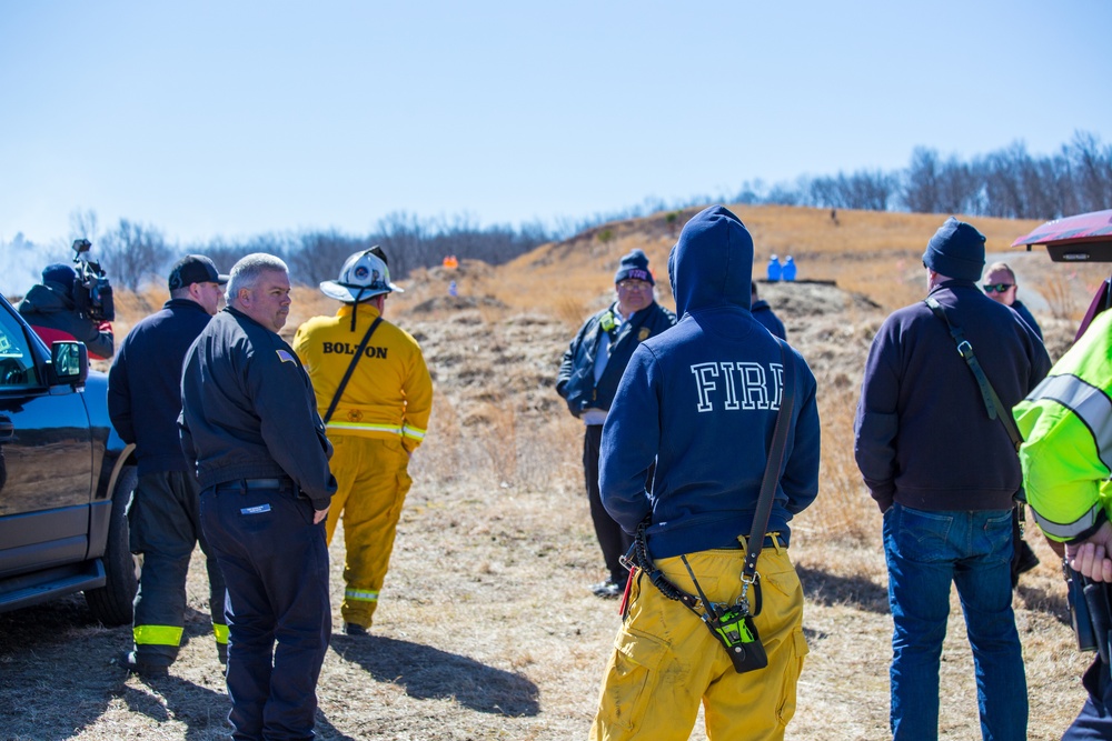 Members of different fire units at Fort Devens