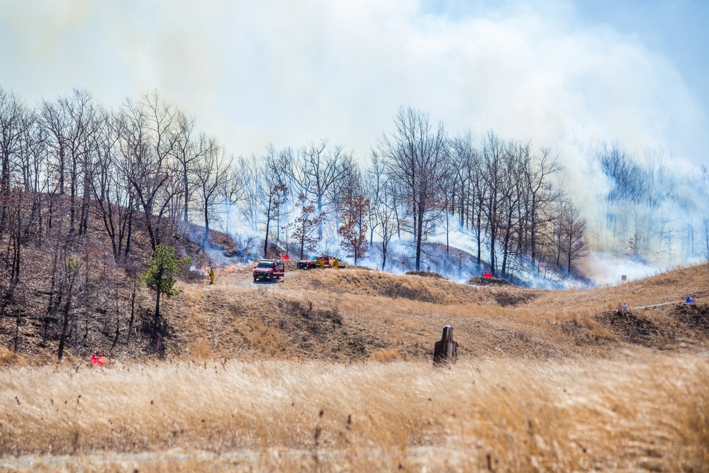 Fire on Fort Devens South Post