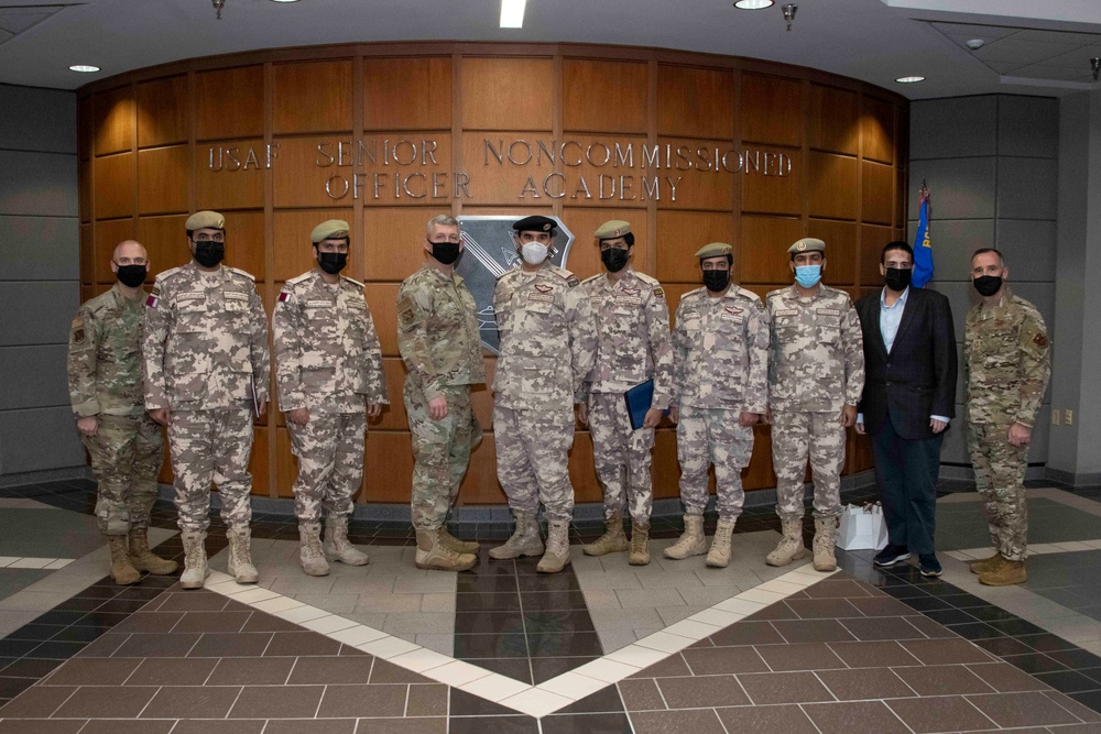Qatari Delegation Visits Air Force Senior Non Commissioned Officer Academy