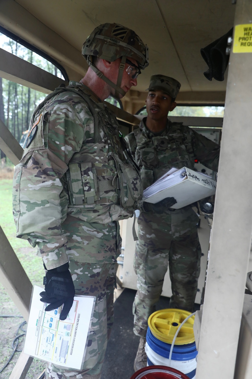 From dirty to clean Provider Soldiers train to bring fresh water