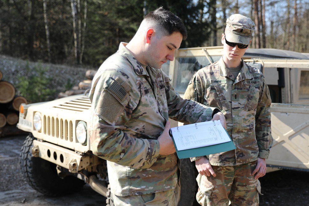 Operations Staff Conducts HMMWV Road Test After Maintenance Operations