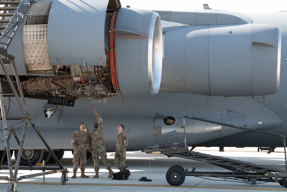 Travis AFB flight line March 2022