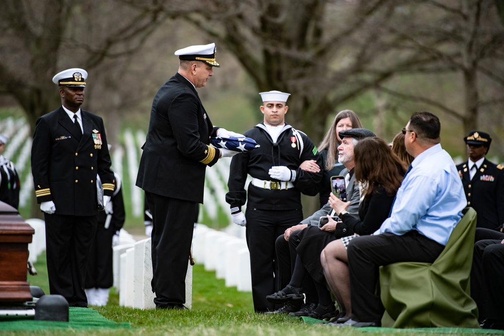Military Funeral Honors with Funeral Escort are Conducted for U.S. Navy Seaman 1st Class Walter C. Stein in Section 36