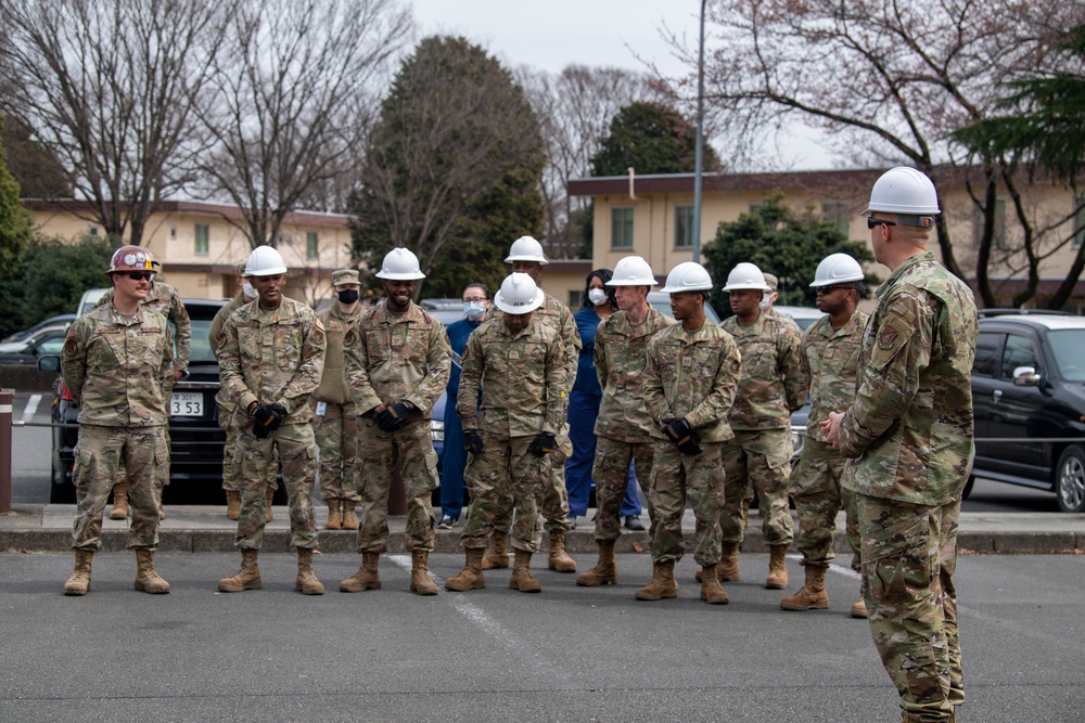 Yokota removes outdoor COVID testing tent site
