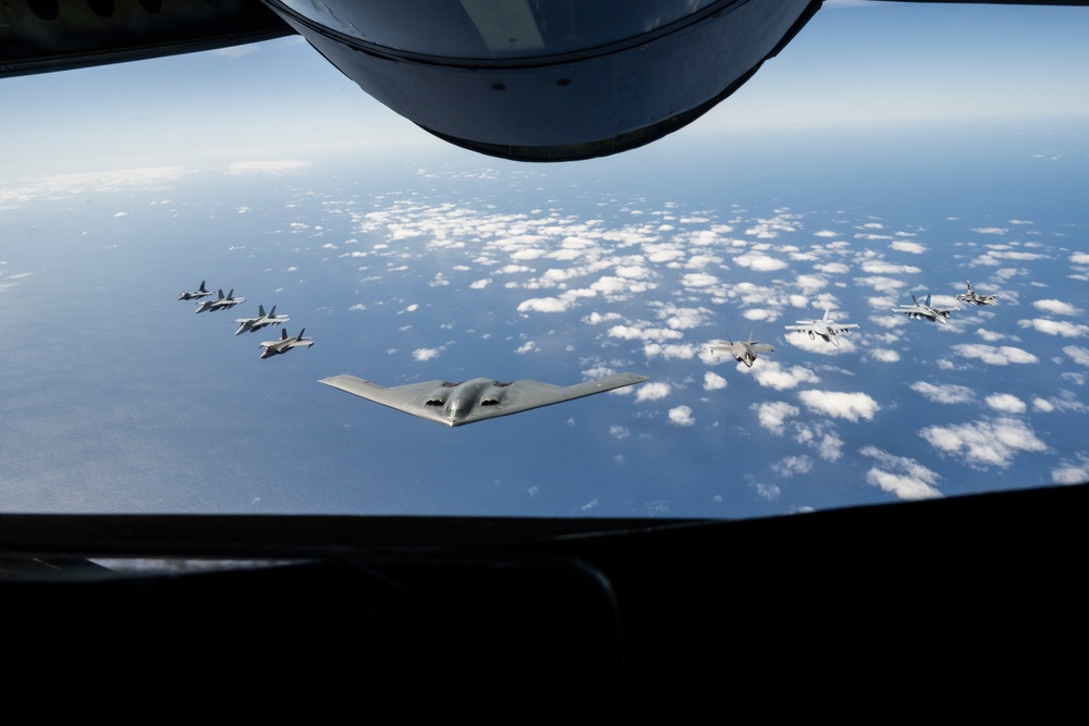 B-2 conducts mission in Indo-Pacific, integrates with US, Royal Australian Air Force fighters