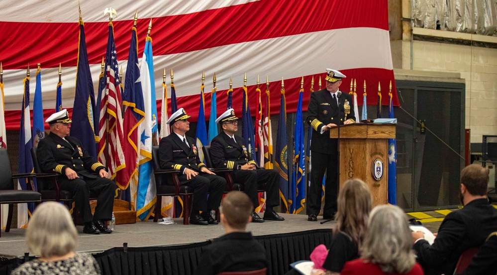 Capt. Charles Hampton Retires from the Navy