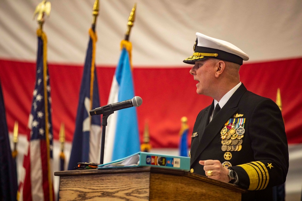 Capt. Charles Hampton Retires from the Navy