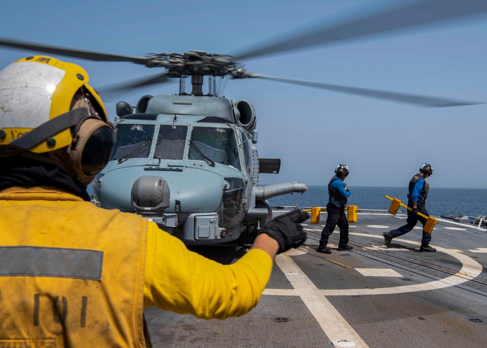 Gridley conducts flight operations