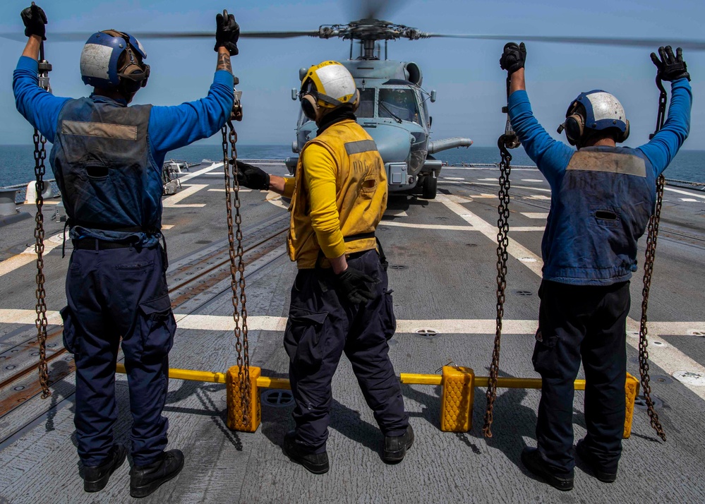 Gridley conducts flight operations