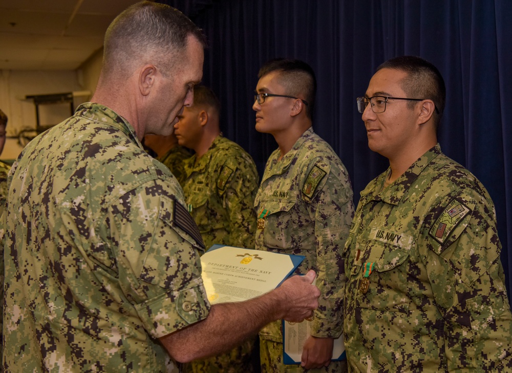 NSF Diego Garcia Awards at Quarters - March