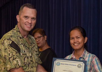 NSF Diego Garcia Awards at Quarters - March