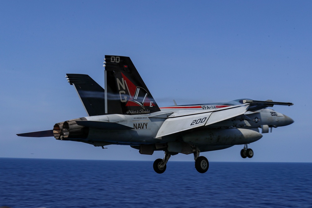 Abraham Lincoln conducts flight operations