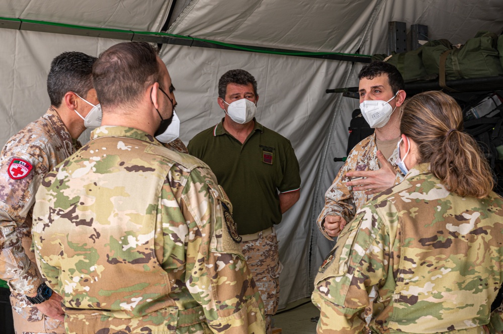 The language of medicine: Coalition partners tour the 405 EAES