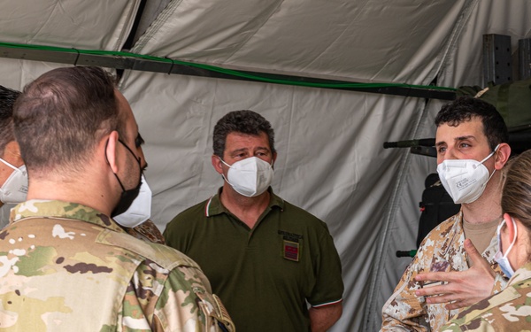 The language of medicine: Coalition partners tour the 405 EAES