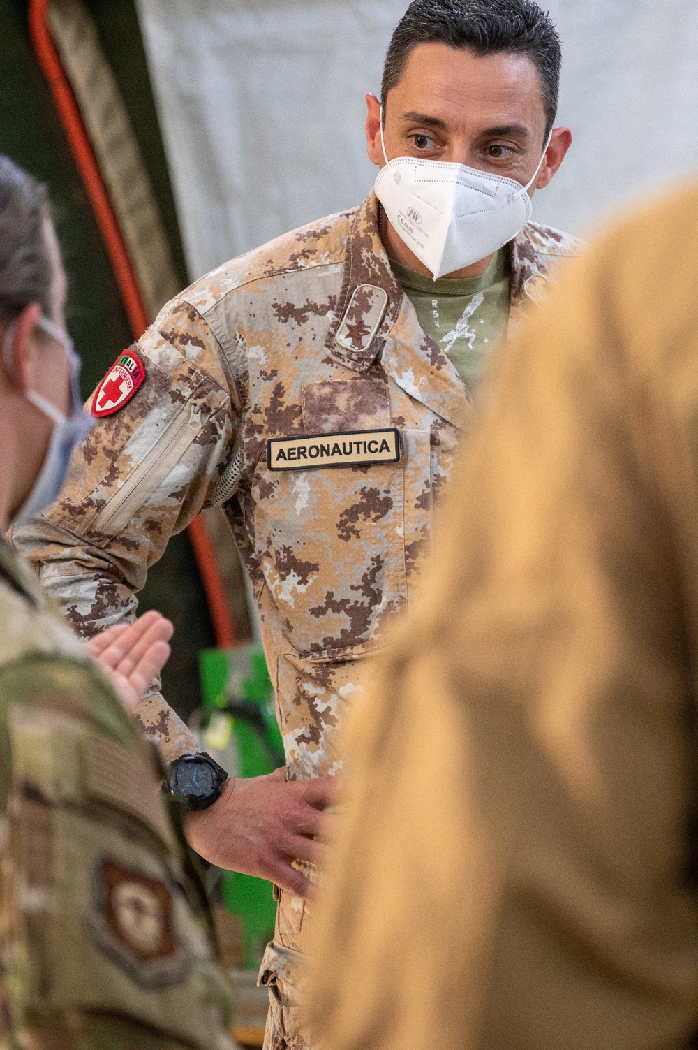 The language of medicine: Coalition partners tour the 405 EAES