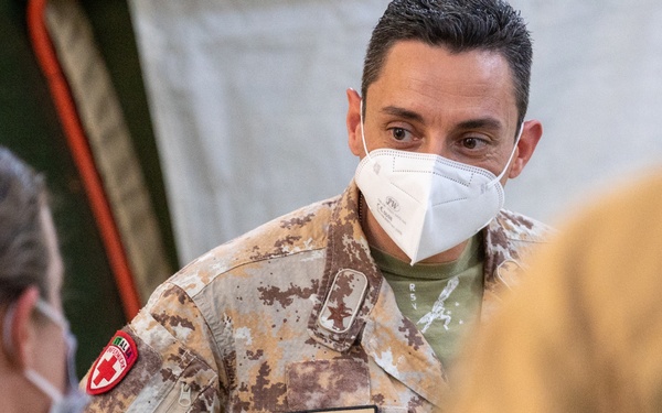 The language of medicine: Coalition partners tour the 405 EAES