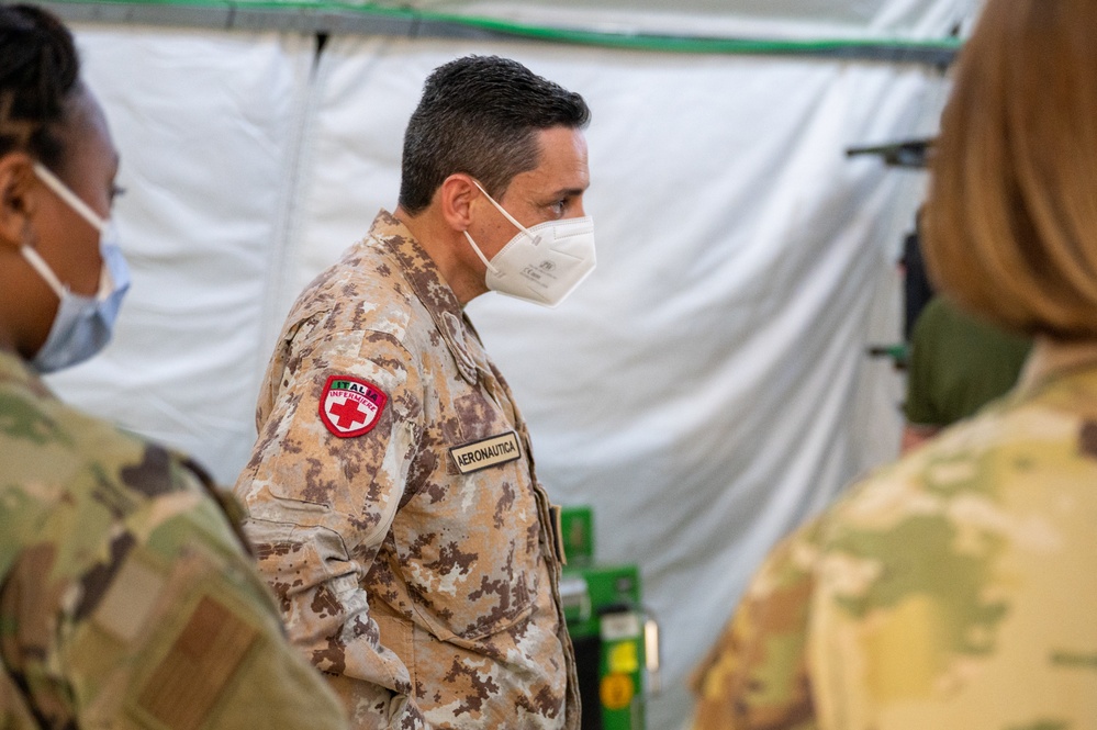 The language of medicine: Coalition partners tour the 405 EAES