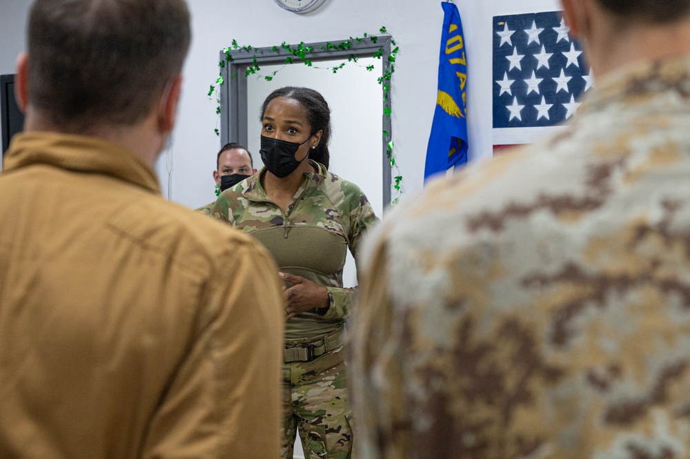 The language of medicine: Coalition partners tour the 405 EAES