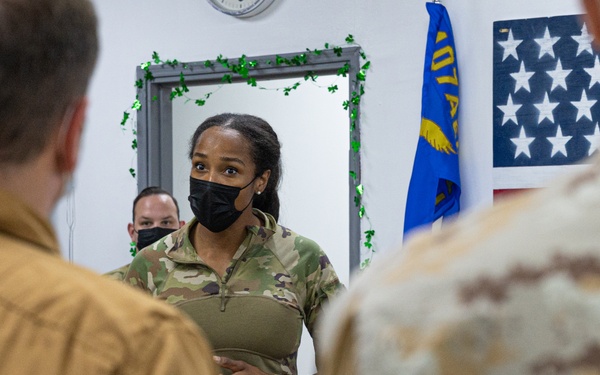 The language of medicine: Coalition partners tour the 405 EAES