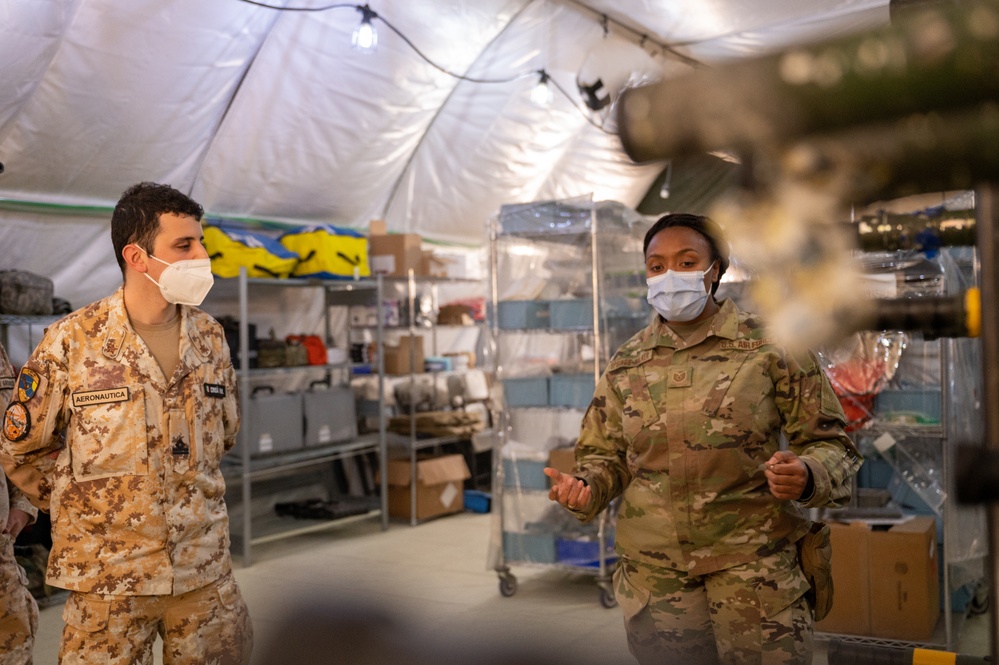 The language of medicine: Coalition partners tour the 405 EAES