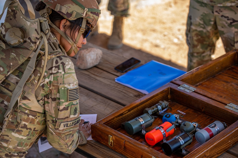 2022 Best Warrior Competitors Throw Grenades in Florence, Ariz.