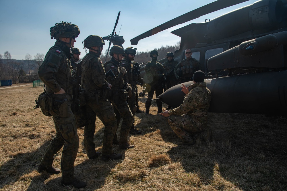 Paratroopers, Polish Soldiers conduct cold load training