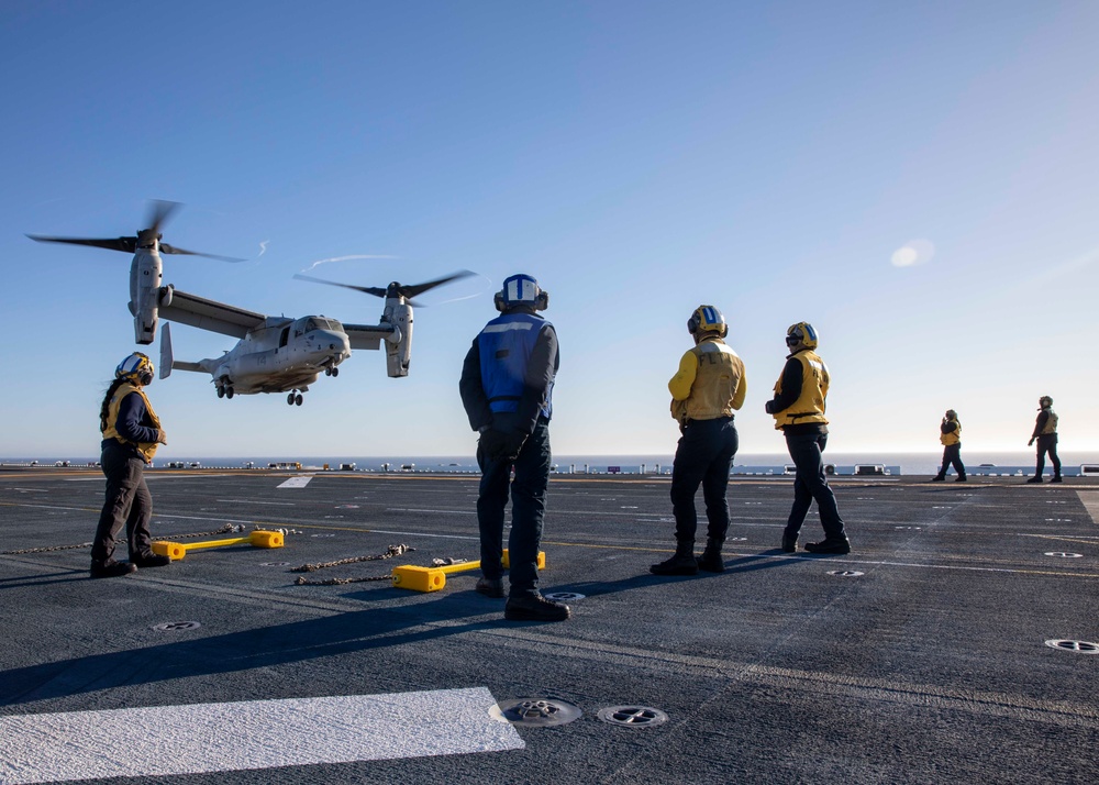 USS Makin Island Flight Operations