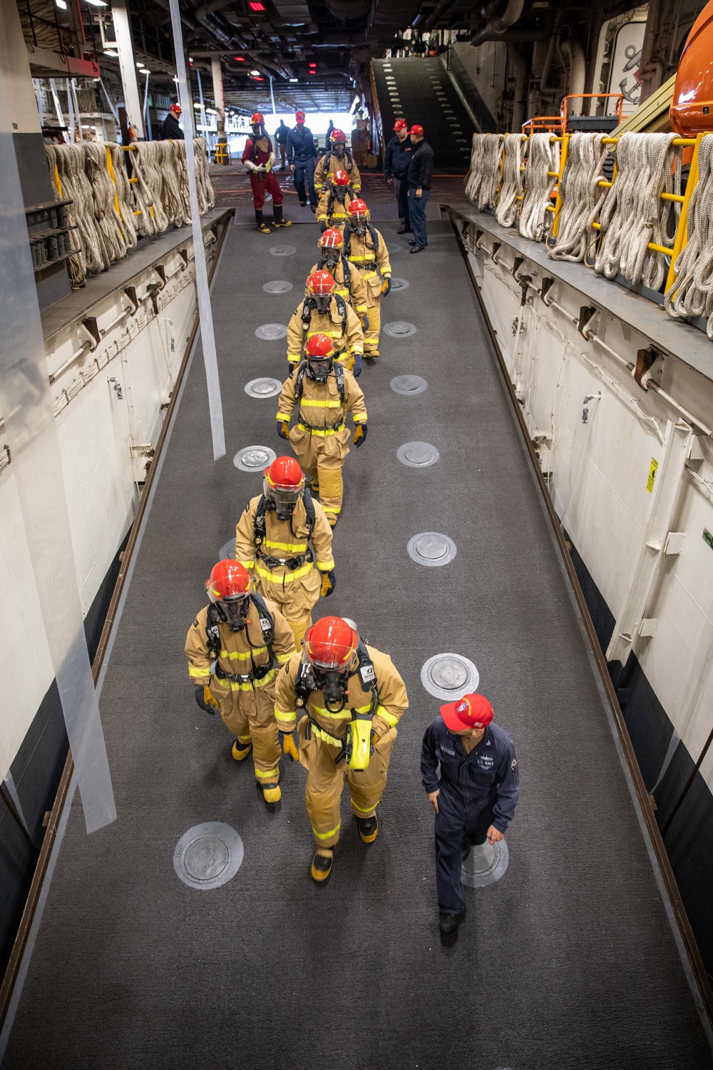 Makin Island Firefighting Drill