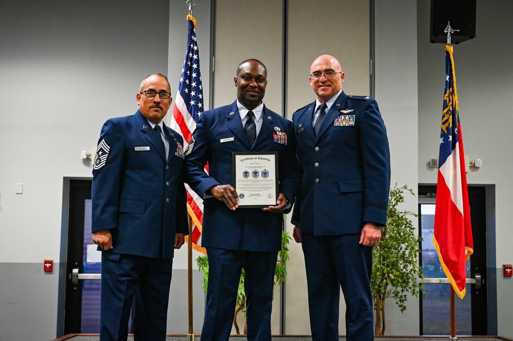 The 165th Airlift Wing Top III Organization Hosts Induction Ceremony for Newly Promoted Senior NCOs