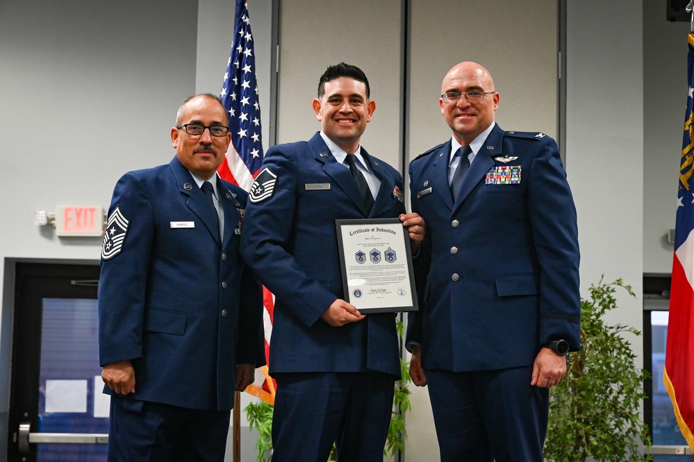 The 165th Airlift Wing Top III Organization Hosts Induction Ceremony for Newly Promoted Senior NCOs