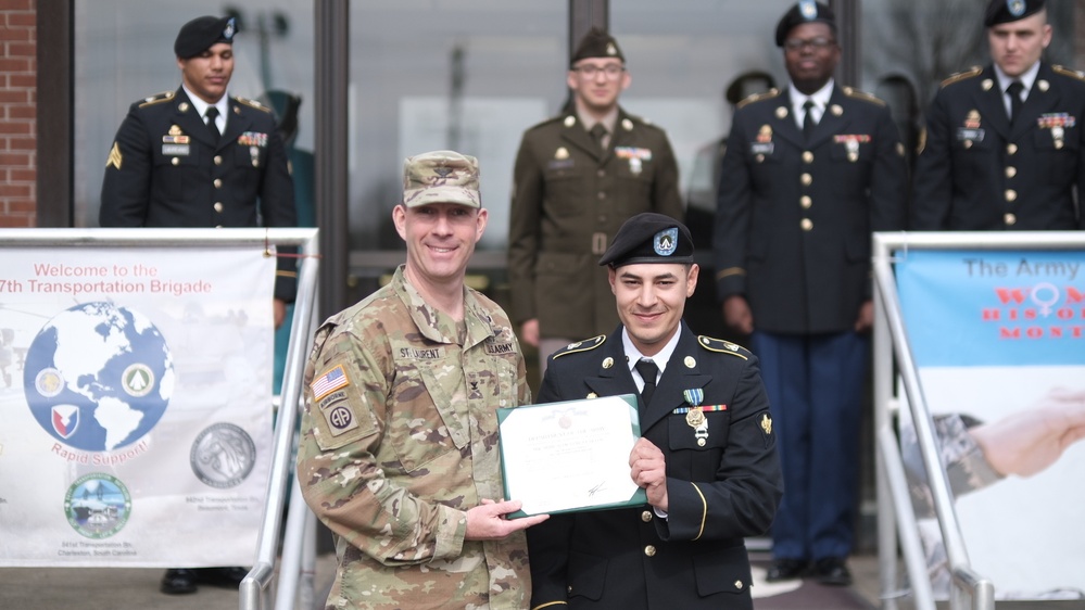 Spc. Vazquez named Soldier of the Quarter