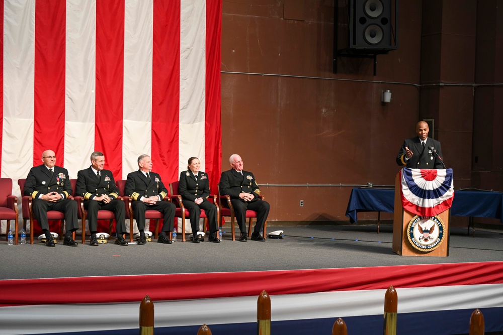 Navy Recruiting Command Holds Change of Command Ceremony