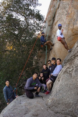 Marines with 1st Transportation Battalion Try Rock Climbing