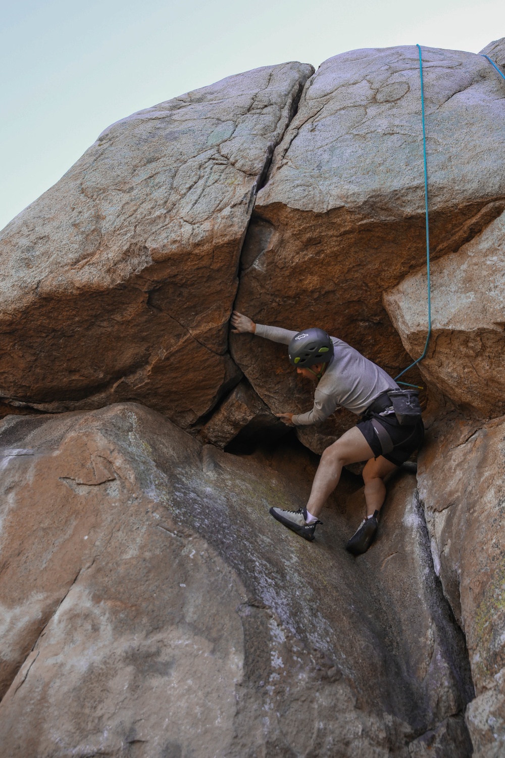 Marines with 1st Transportation Battalion Try Rock Climbing