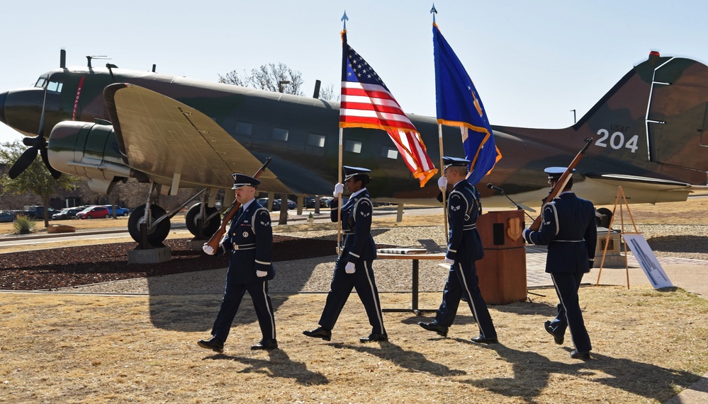 The Weyandt-Eddy Memorial Plaza dedication ceremony