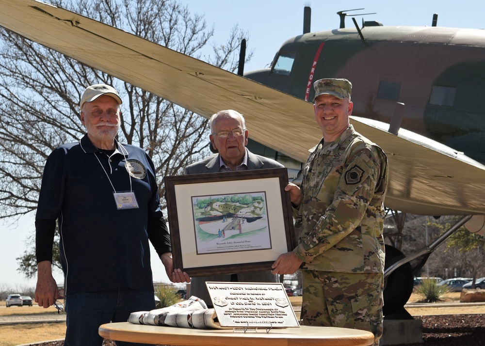The Weyandt-Eddy Memorial Plaza dedication ceremony