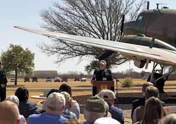 The Weyandt-Eddy Memorial Plaza dedication ceremony
