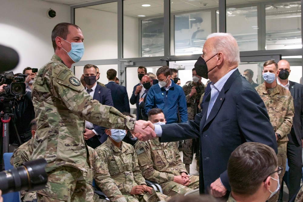 U.S. President Joseph R. Biden Jr. visits 82nd Airborne Division in Poland