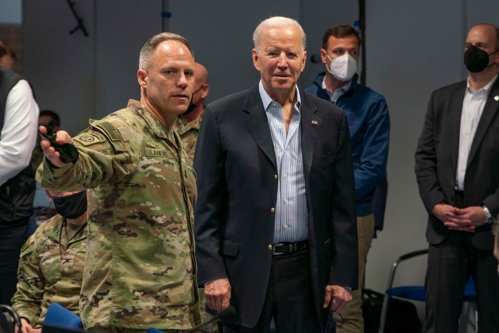 U.S. President Joseph R. Biden Jr. visits 82nd Airborne Division in Poland