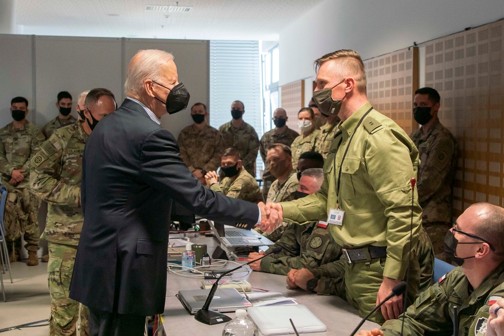 U.S. President Joseph R. Biden Jr. visits 82nd Airborne Division in Poland