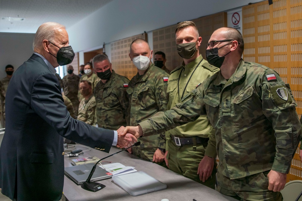 U.S. President Joseph R. Biden Jr. visits 82nd Airborne Division in Poland