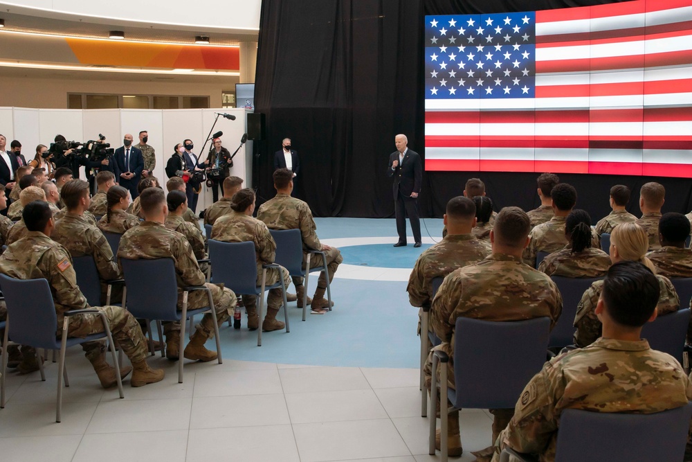 U.S. President Joseph R. Biden Jr. visits 82nd Airborne Division in Poland