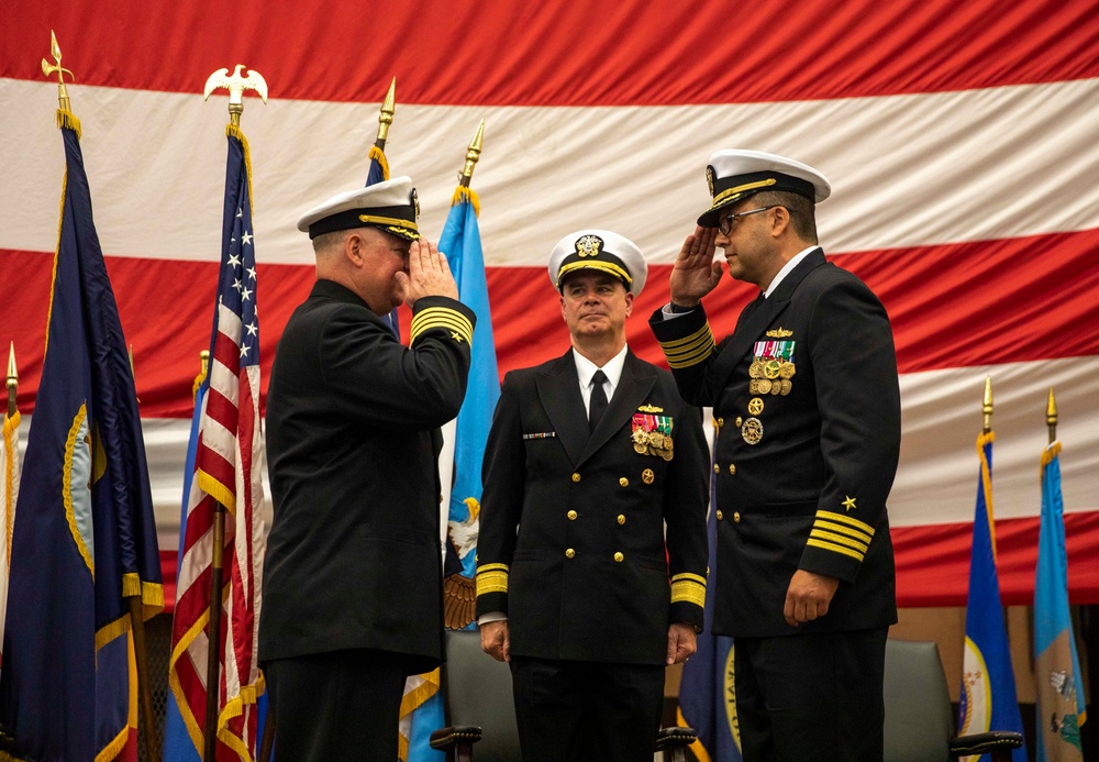 USS Normandy Holds Change of Command