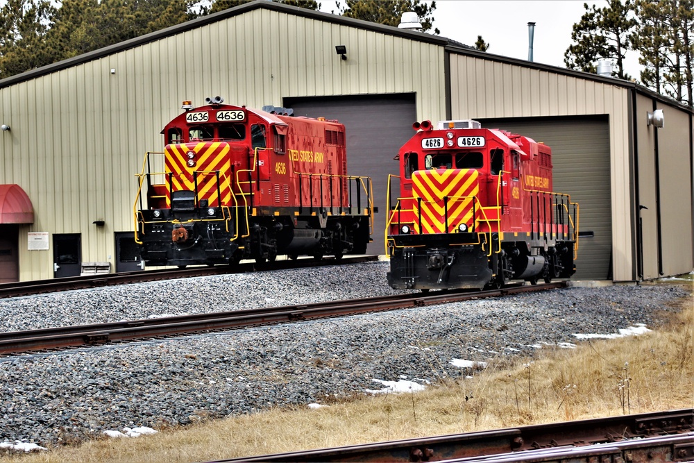 Locomotives at Fort McCoy