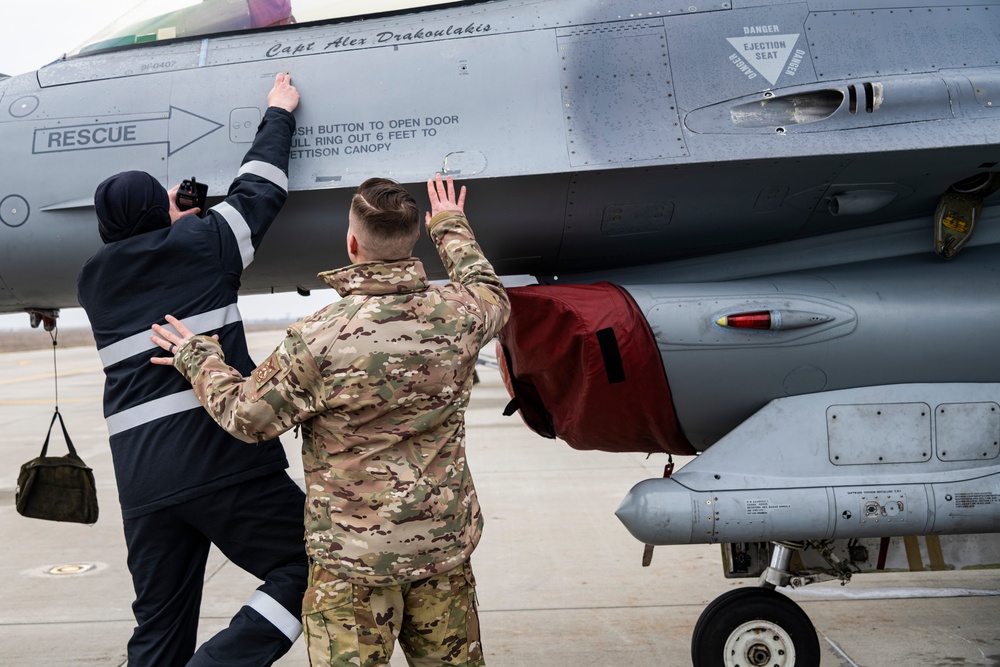 480th EFS firefighters integrate with Romanian counterparts