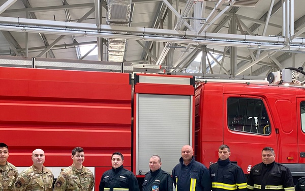 480th EFS firefighters integrate with Romanian counterparts