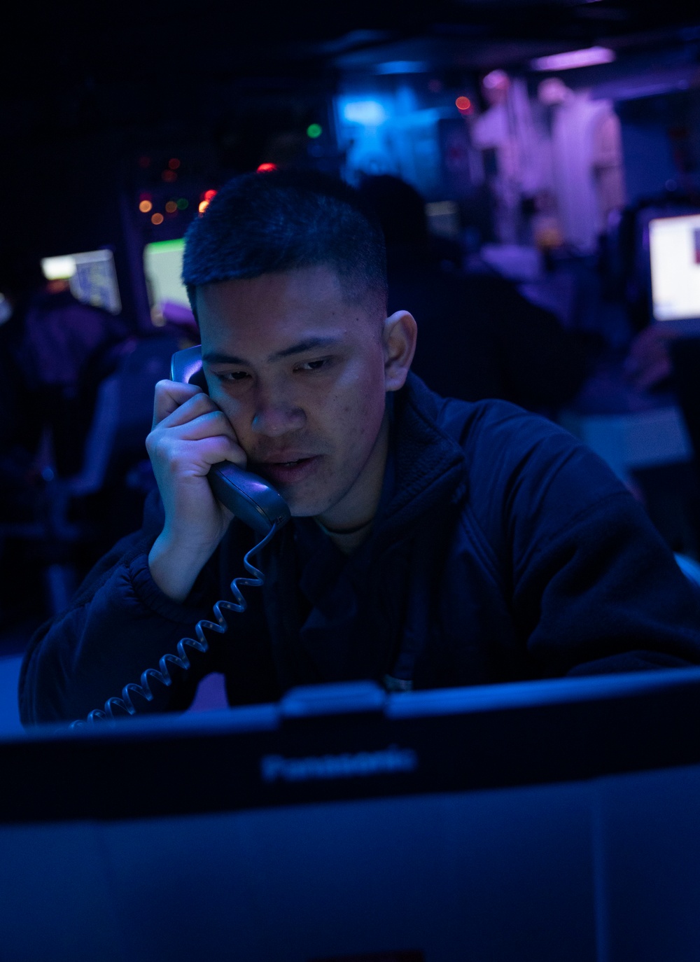 Sailors Stand Watch Aboard USS Ralph Johnson (DDG 114)