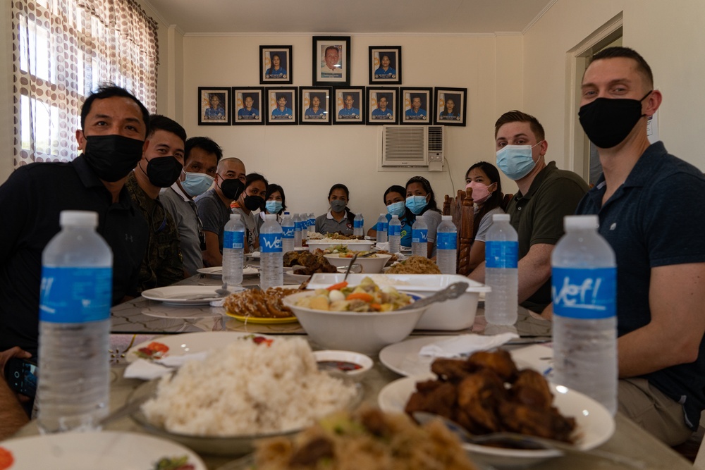 U.S. Marines visit a medical facility ahead of Balikatan 22