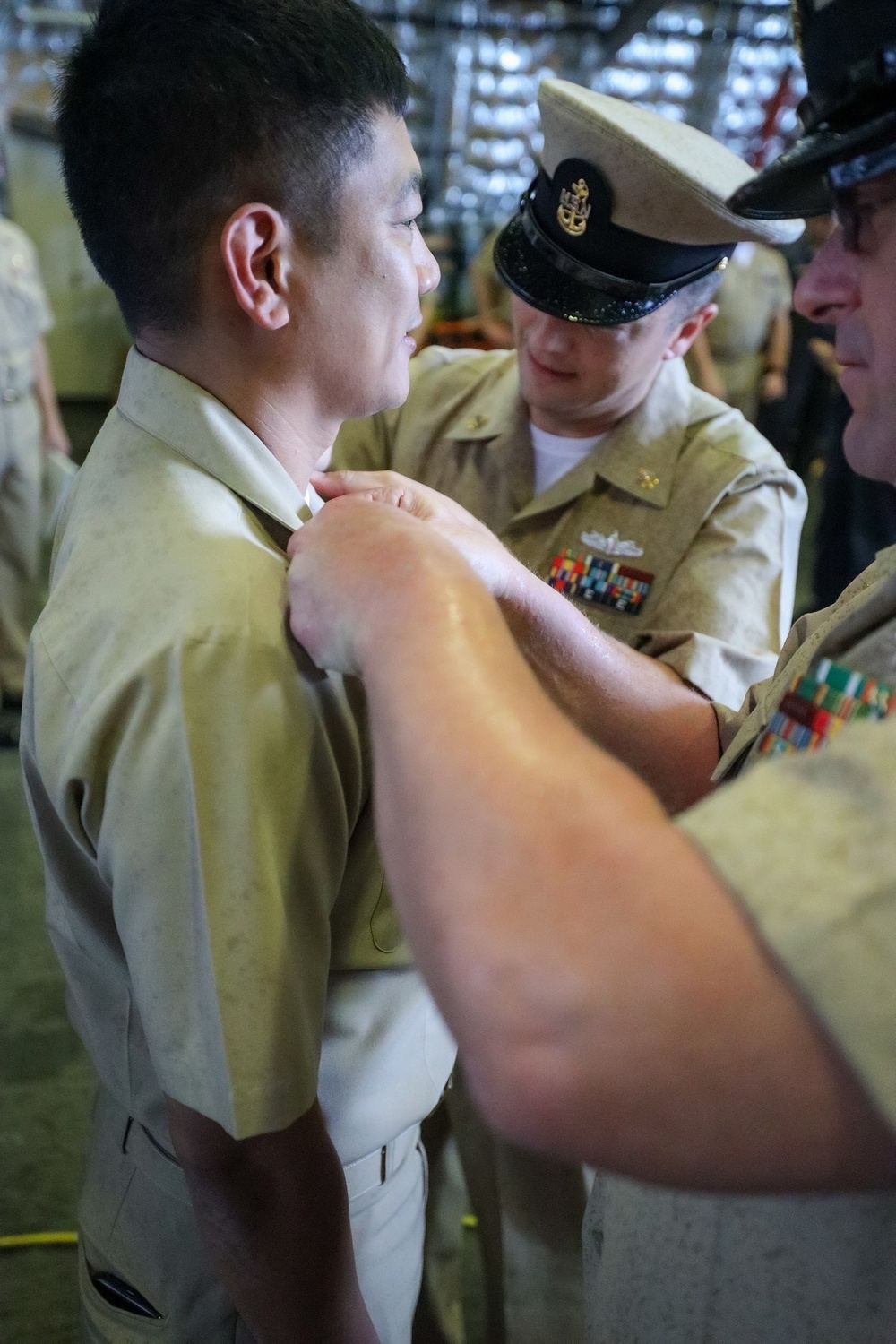 USS Charleston CMC Pinning Ceremony