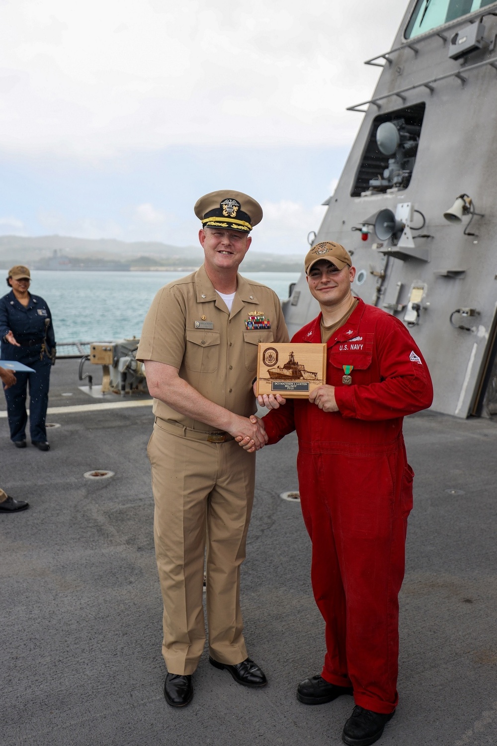 USS Charleston Sailor receives Navy and Marine Corps Achievement Medal